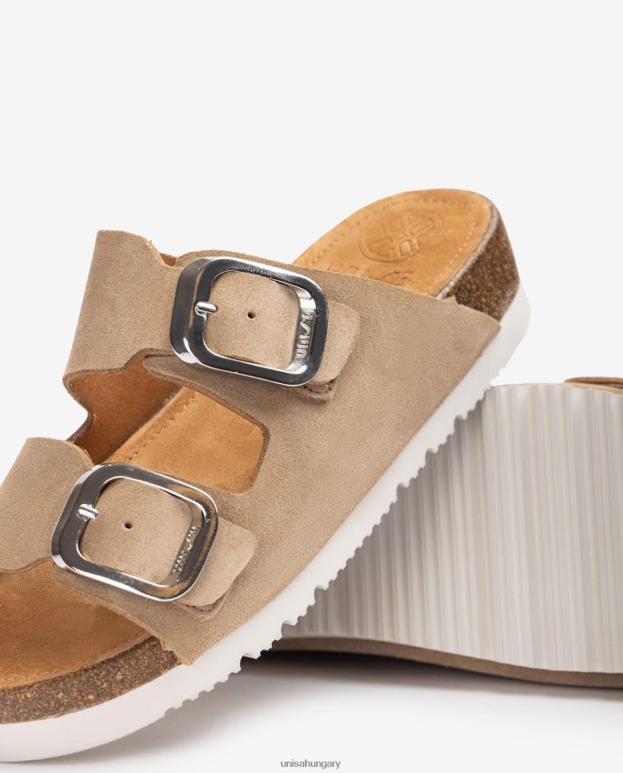 Unisa lapos dupla pántos szandál nők J4PJX0366 kecses