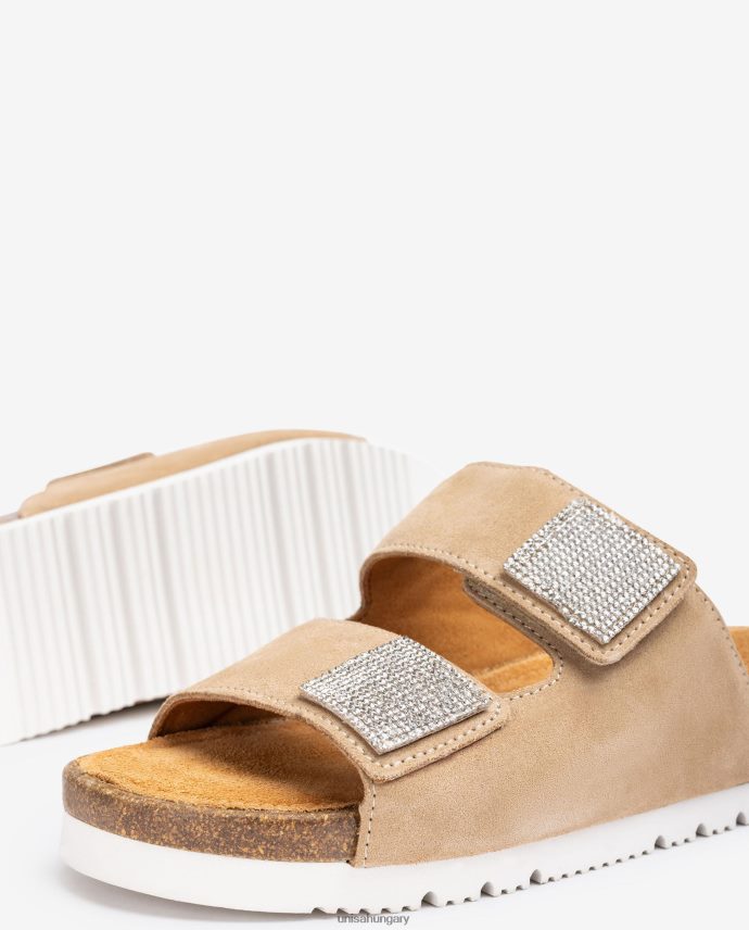 Unisa lapos szandál dupla pánttal nők J4PJX093 kecses