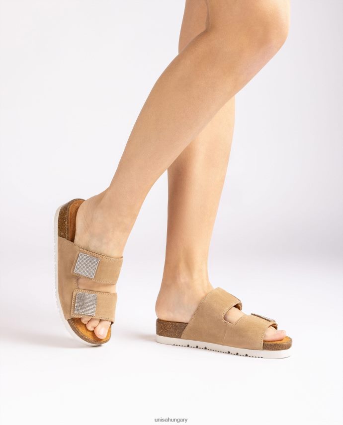 Unisa lapos szandál dupla pánttal nők J4PJX093 kecses
