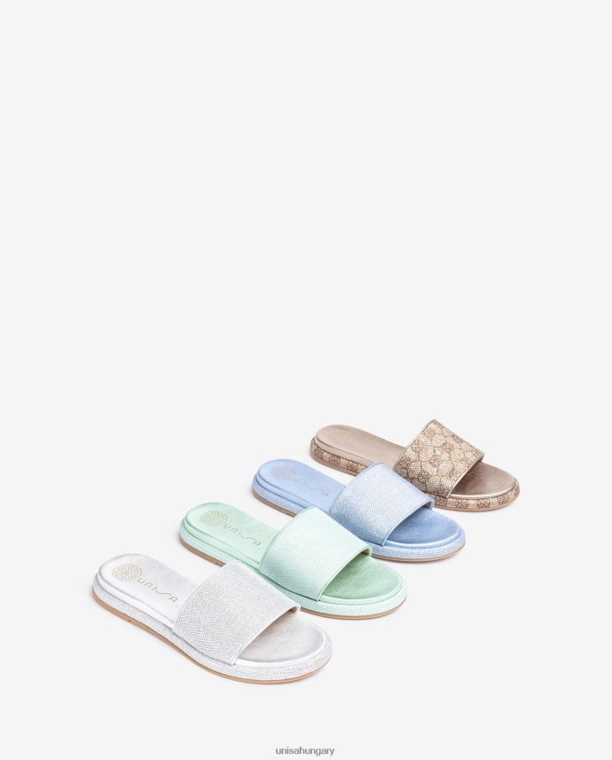 Unisa lapos szandál széles vámpírral nők J4PJX029 kék