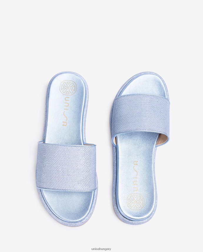 Unisa lapos szandál széles vámpírral nők J4PJX030 kék