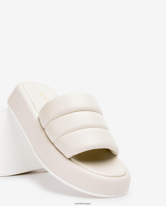 Unisa párnázott blokk szandál nők J4PJX0106 fehér