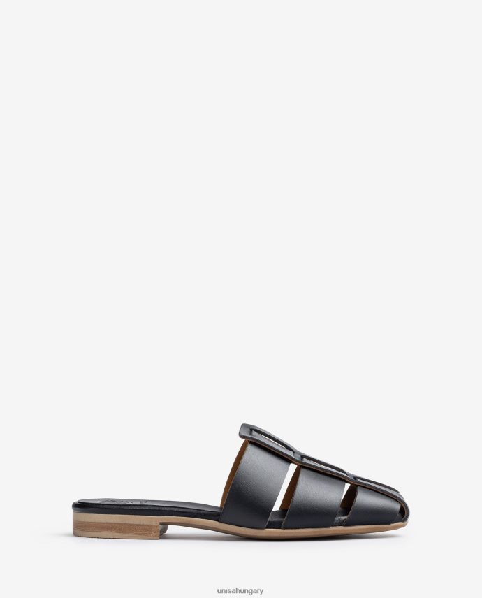 Unisa perforált bőr szandál nők J4PJX0397 fekete