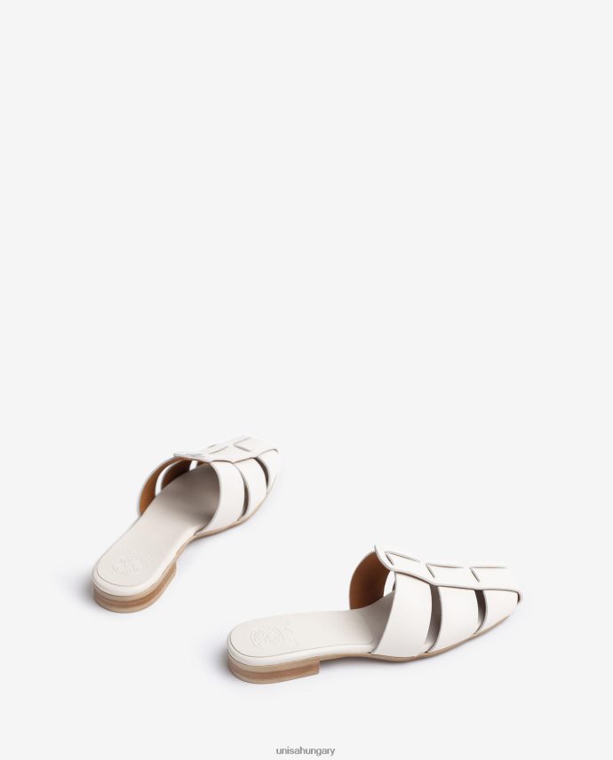 Unisa perforált bőr szandál nők J4PJX0398 fehér