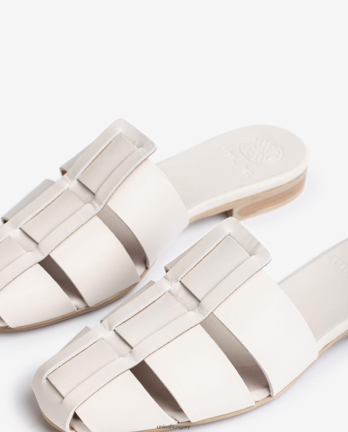 Unisa perforált bőr szandál nők J4PJX0398 fehér