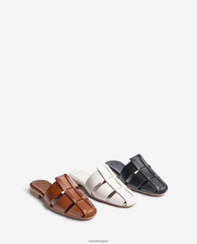 Unisa perforált bőr szandál nők J4PJX0398 fehér