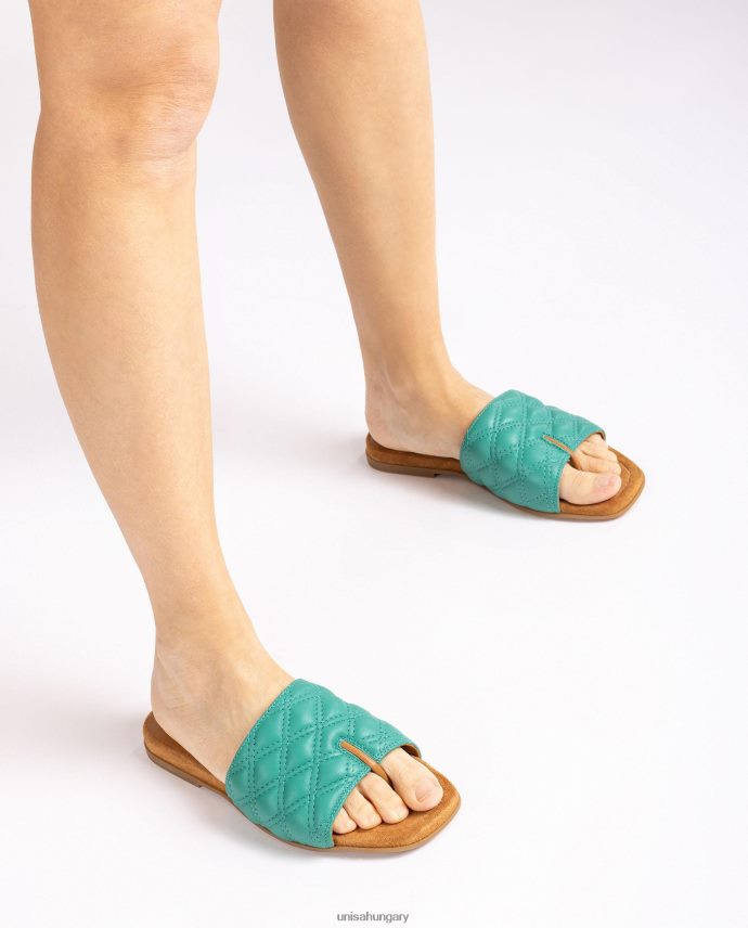 Unisa szögletes orrú szandál nők J4PJX058 zöld