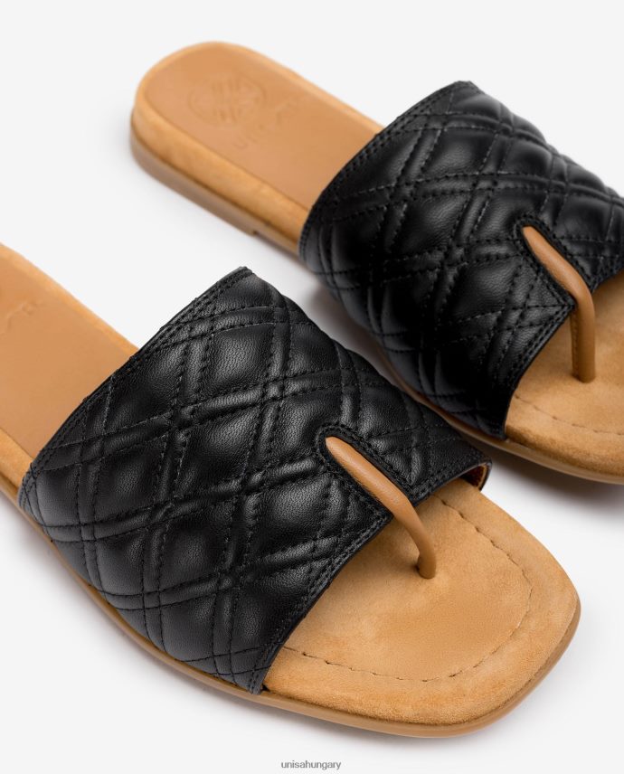 Unisa szögletes orrú szandál nők J4PJX059 fekete