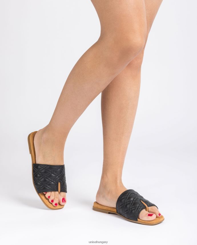 Unisa szögletes orrú szandál nők J4PJX059 fekete