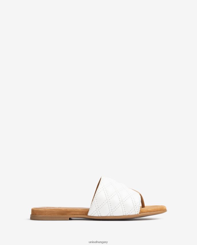 Unisa szögletes orrú szandál nők J4PJX060 fehér