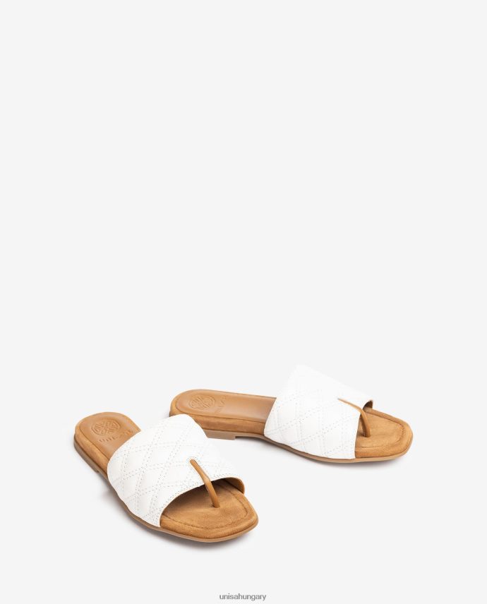 Unisa szögletes orrú szandál nők J4PJX060 fehér