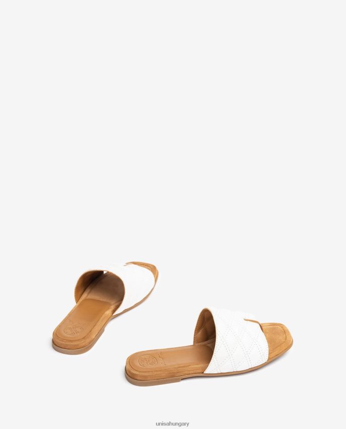 Unisa szögletes orrú szandál nők J4PJX060 fehér