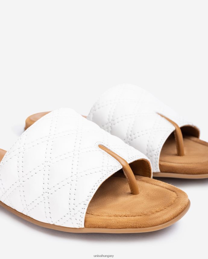 Unisa szögletes orrú szandál nők J4PJX060 fehér