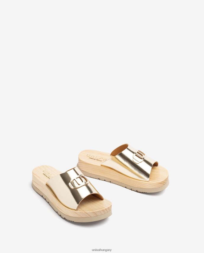 Unisa szandál fa hatású talppal nők J4PJX0336 divat