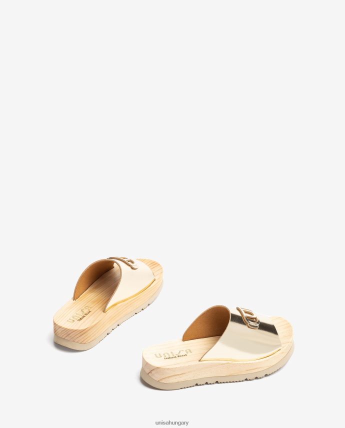 Unisa szandál fa hatású talppal nők J4PJX0336 divat