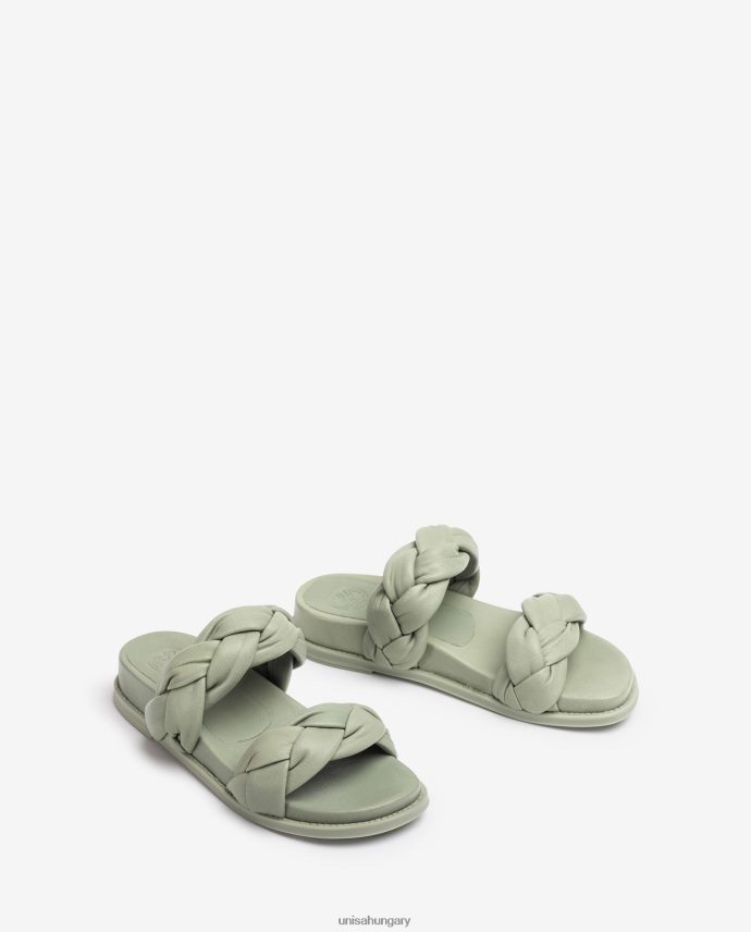 Unisa szandál fonott pántokkal nők J4PJX0389 zöld