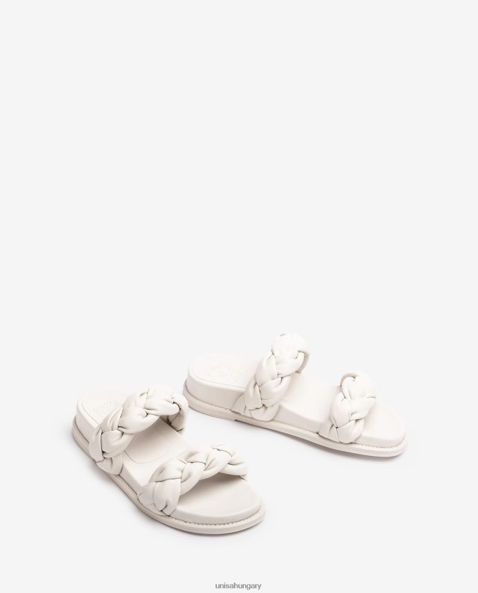 Unisa szandál fonott pántokkal nők J4PJX0390 fehér