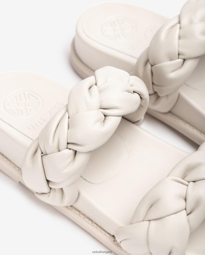 Unisa szandál fonott pántokkal nők J4PJX0390 fehér