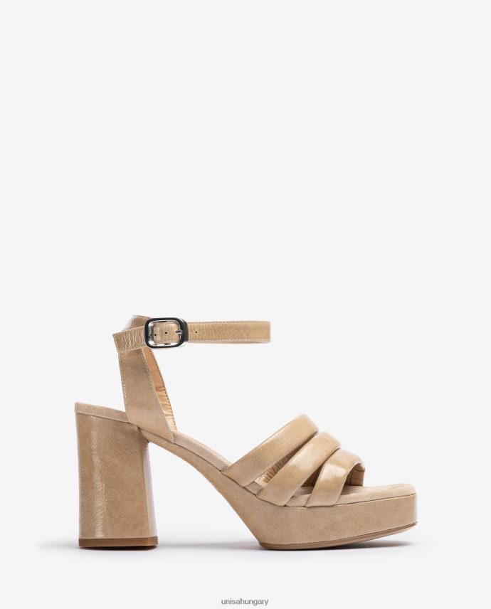 Unisa csattal ellátott bőr szandál nők J4PJX0321 divat