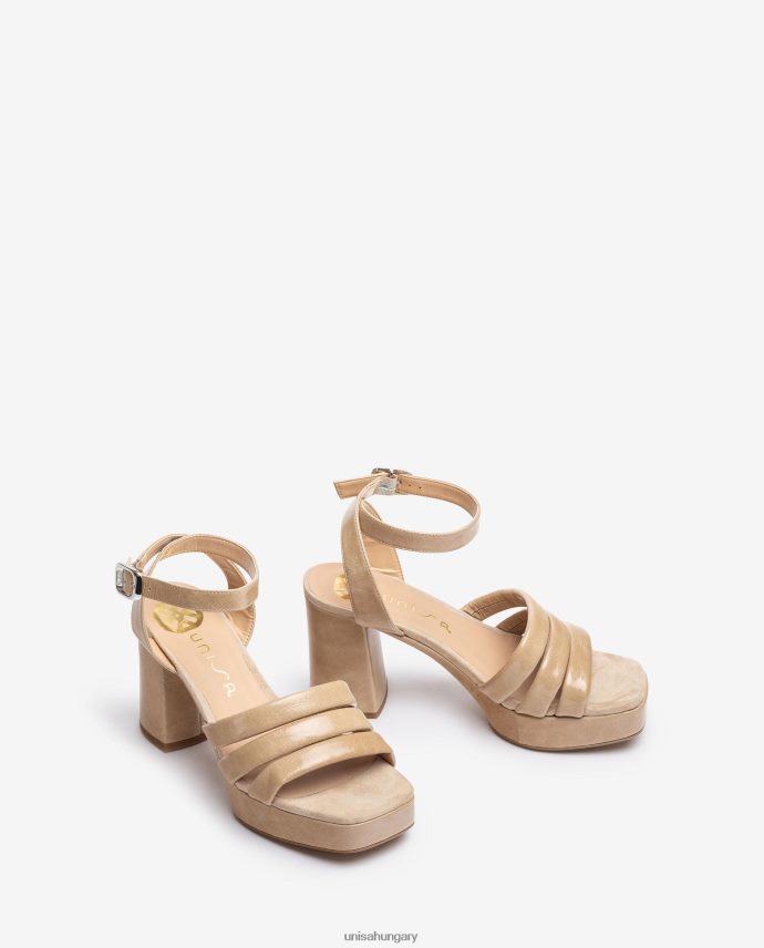 Unisa csattal ellátott bőr szandál nők J4PJX0321 divat