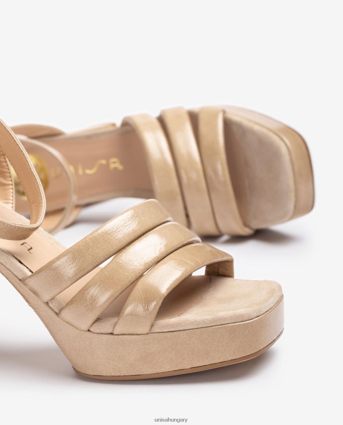 Unisa csattal ellátott bőr szandál nők J4PJX0321 divat