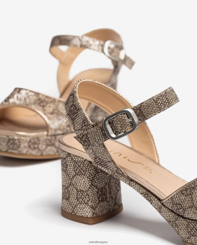 Unisa fém hatású szövet szandál nők J4PJX0401 divat