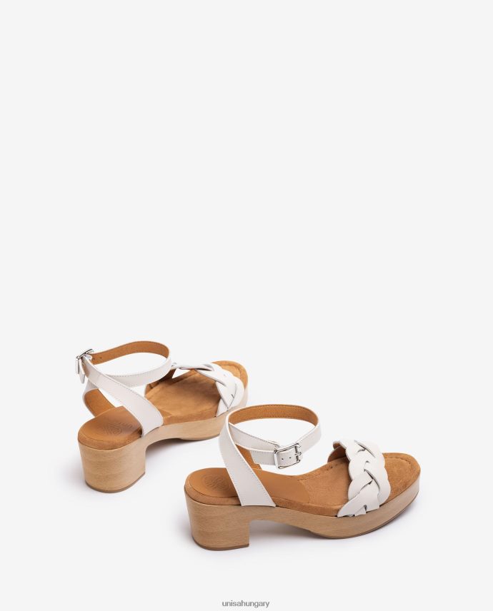 Unisa fablokk hatású szandál nők J4PJX0304 fehér