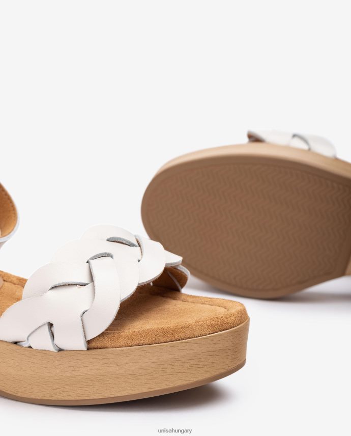 Unisa fablokk hatású szandál nők J4PJX0304 fehér