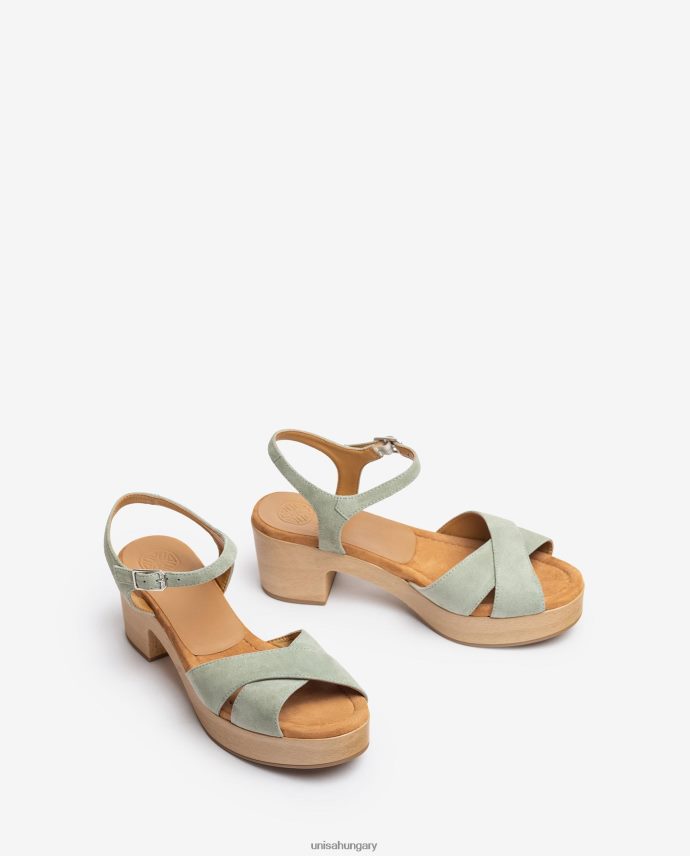 Unisa keresztpántos szandál nők J4PJX0124 zöld