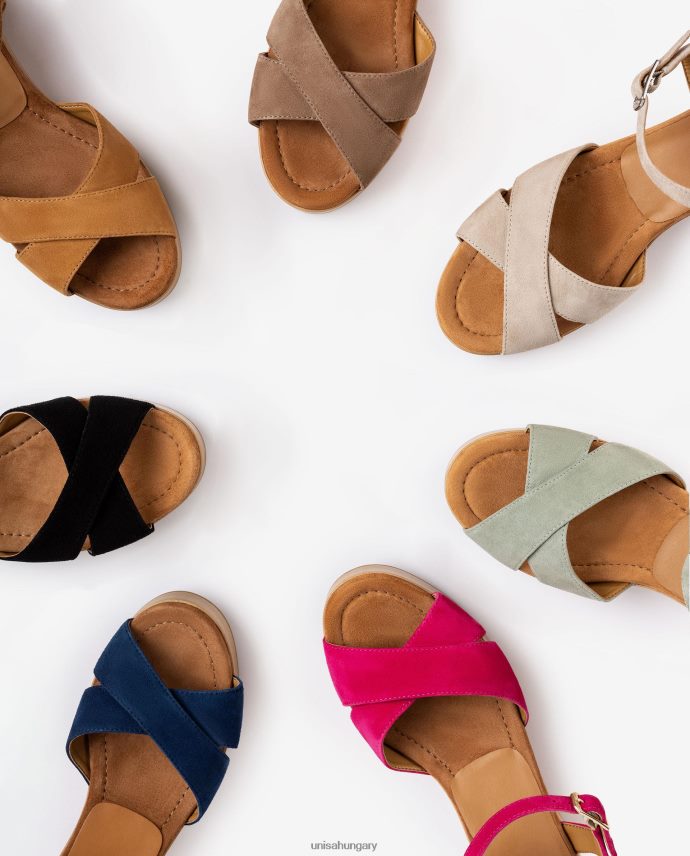 Unisa keresztpántos szandál nők J4PJX0124 zöld