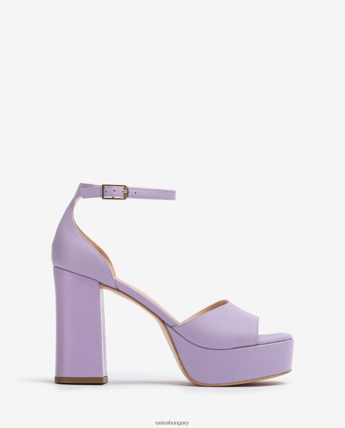 Unisa szögletes orrú szandál emelvénnyel nők J4PJX055 lila