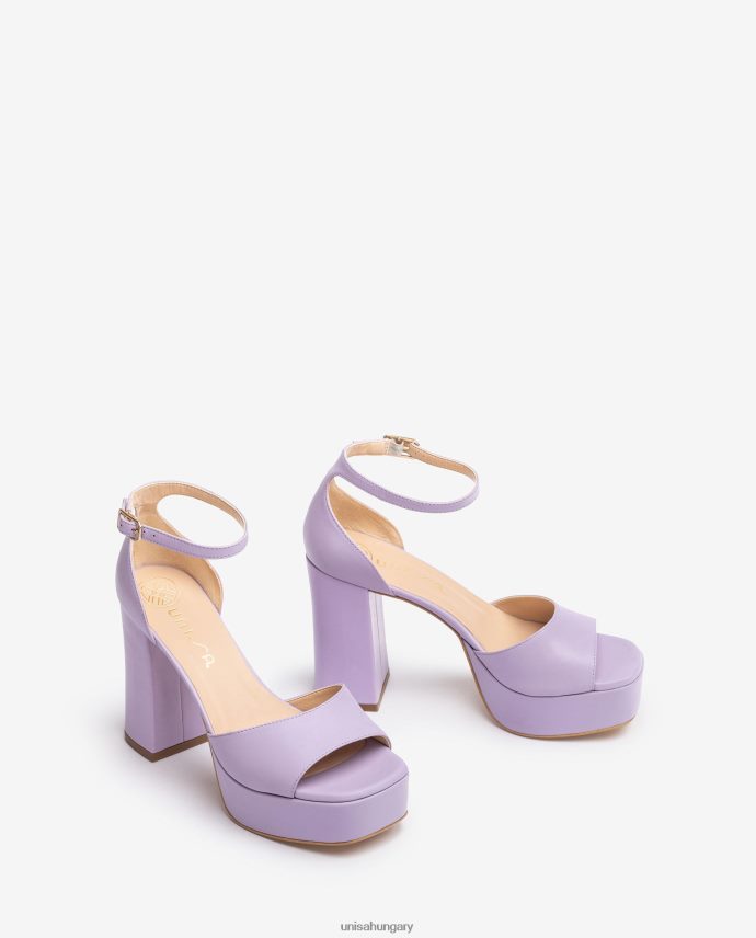 Unisa szögletes orrú szandál emelvénnyel nők J4PJX055 lila
