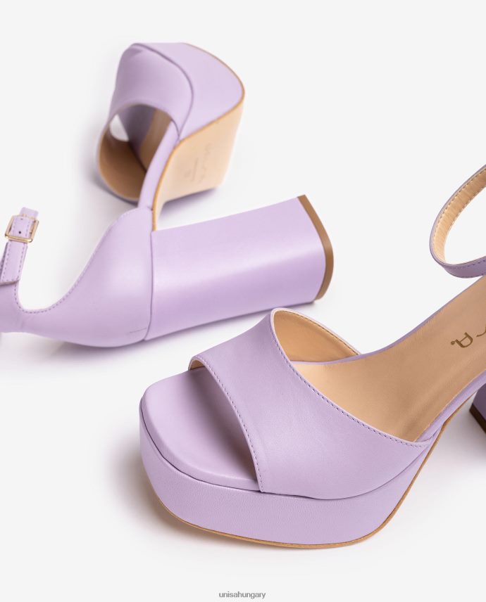 Unisa szögletes orrú szandál emelvénnyel nők J4PJX055 lila