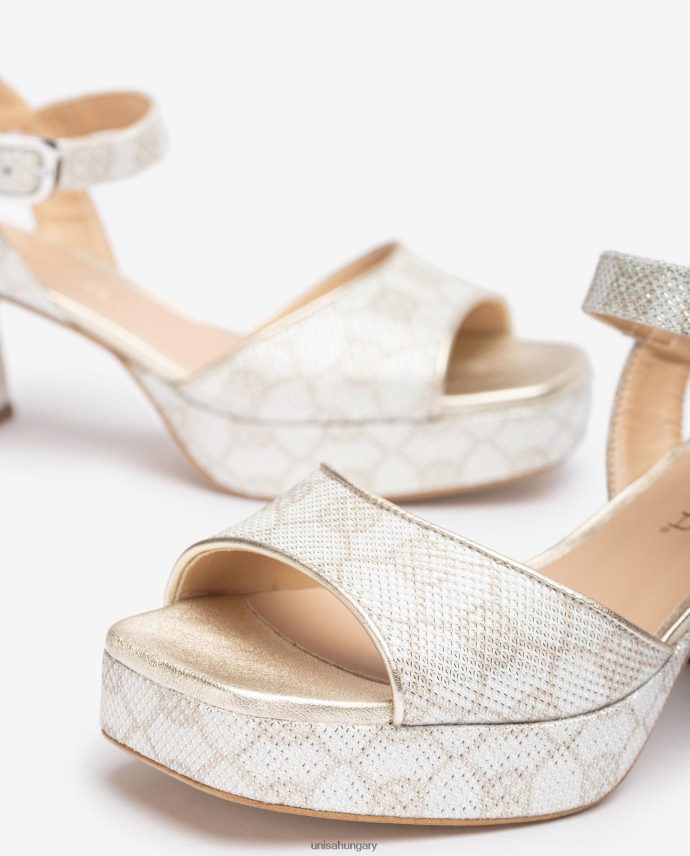 Unisa szandál sarokkal és platformmal nők J4PJX0214 kecses