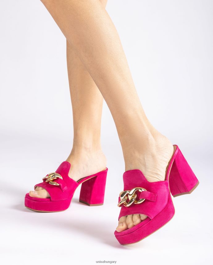 Unisa velúr szandál lánccal nők J4PJX0221 rózsaszín