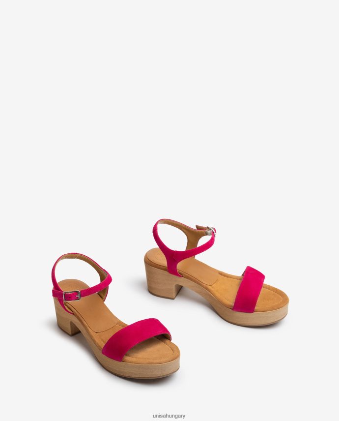 Unisa alacsony blokksarkú szandál nők J4PJX0130 rózsaszín