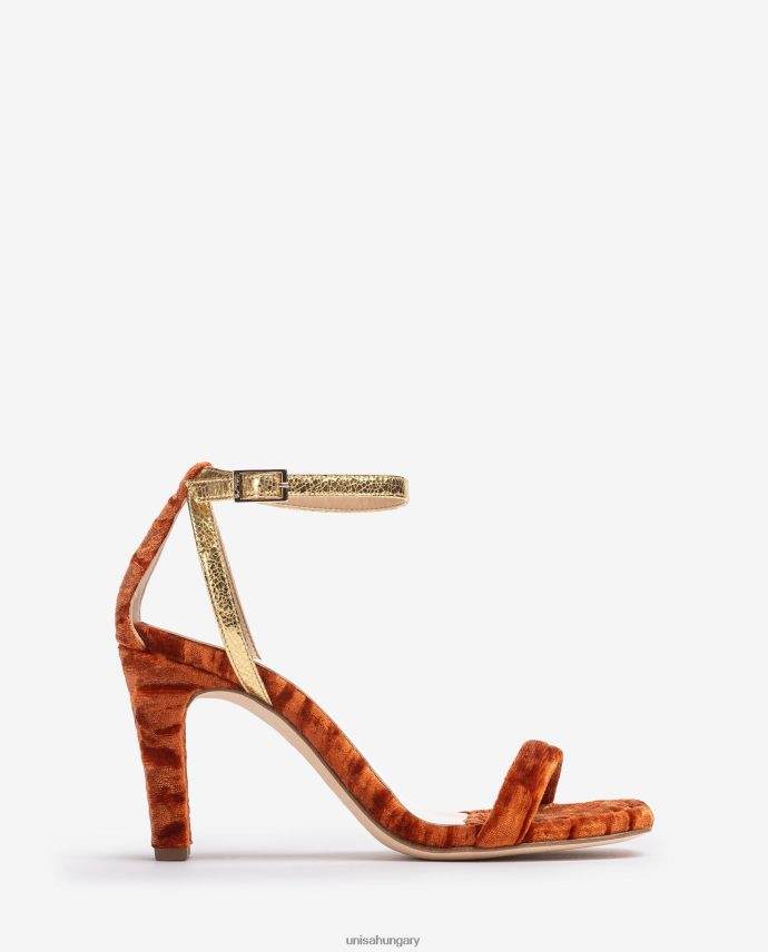 Unisa bársony szandál nők J4PJX01317 narancs