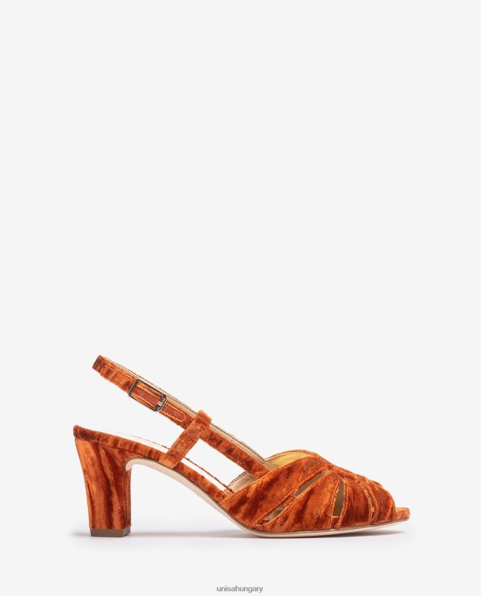 Unisa bársonyból készült szandál nők J4PJX01318 kecses