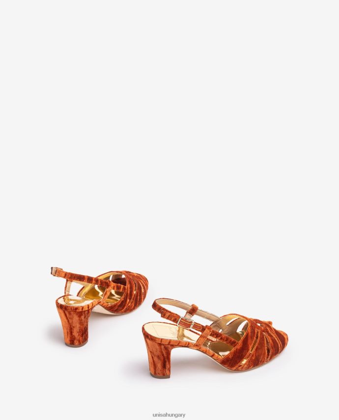 Unisa bársonyból készült szandál nők J4PJX01318 kecses