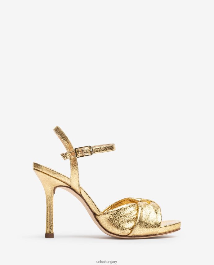 Unisa crossover vamp magas sarkú szandál nők J4PJX0287 Arany