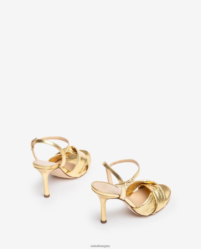 Unisa crossover vamp magas sarkú szandál nők J4PJX0287 Arany