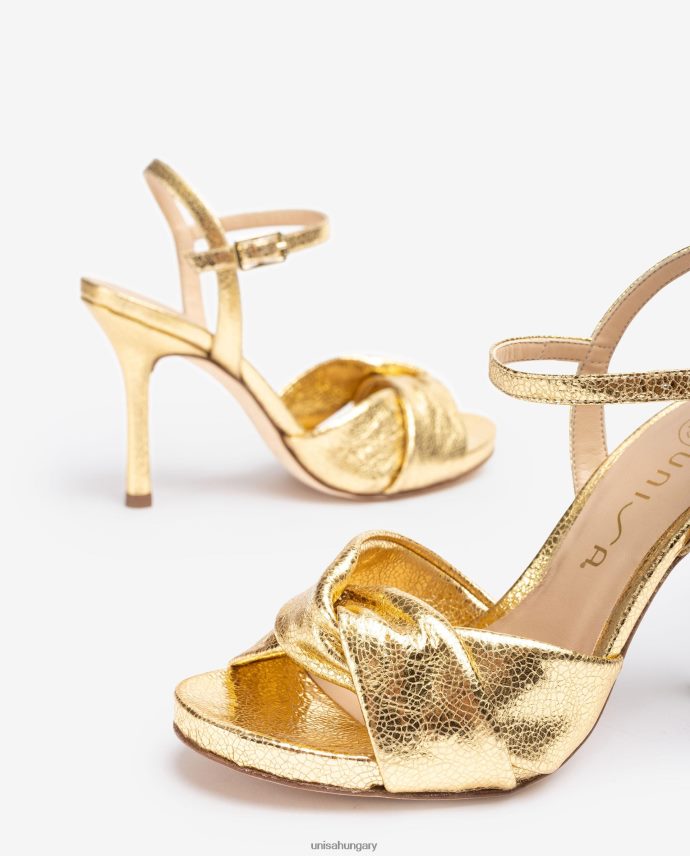 Unisa crossover vamp magas sarkú szandál nők J4PJX0287 Arany