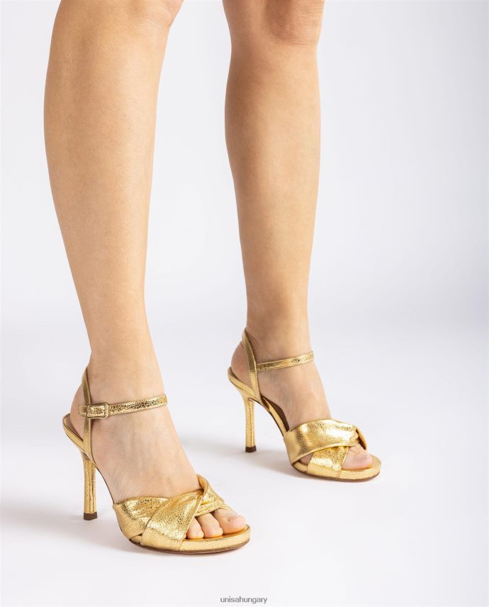 Unisa crossover vamp magas sarkú szandál nők J4PJX0287 Arany