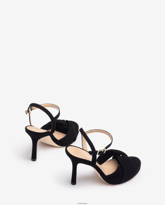 Unisa crossover vamp magas sarkú szandál nők J4PJX0289 fekete