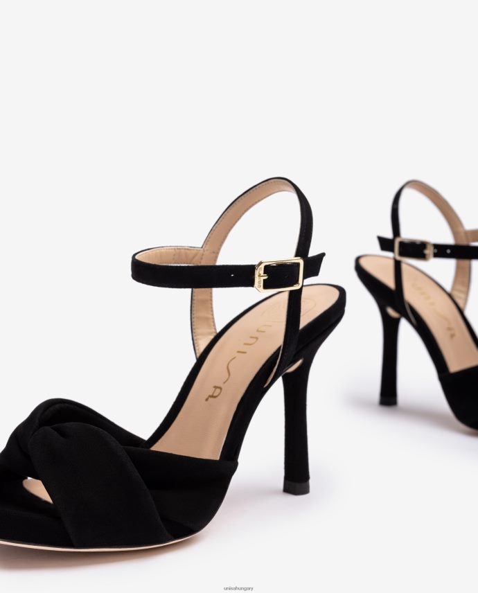 Unisa crossover vamp magas sarkú szandál nők J4PJX0289 fekete