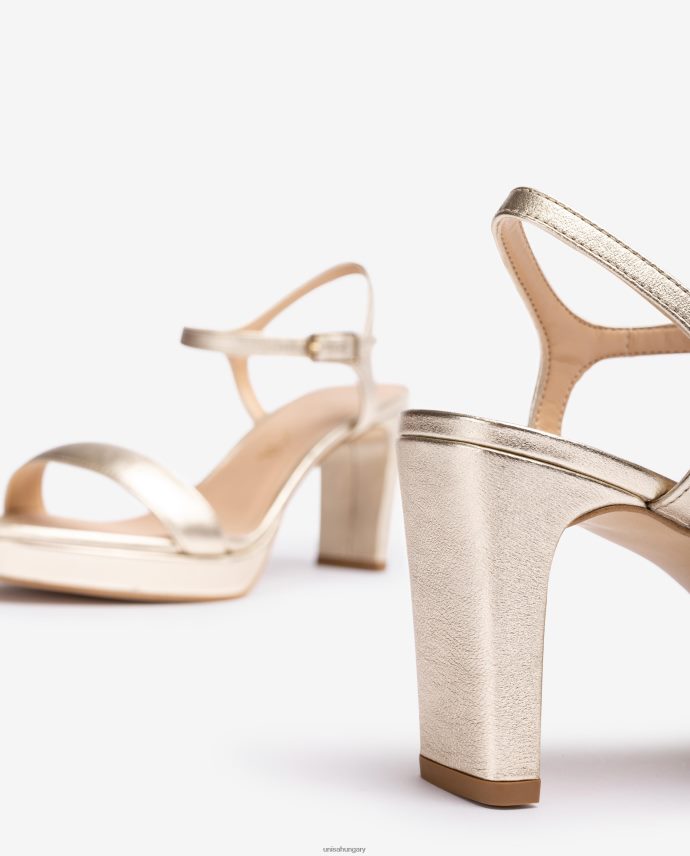 Unisa fém hatású bőr szandál nők J4PJX0278 divat