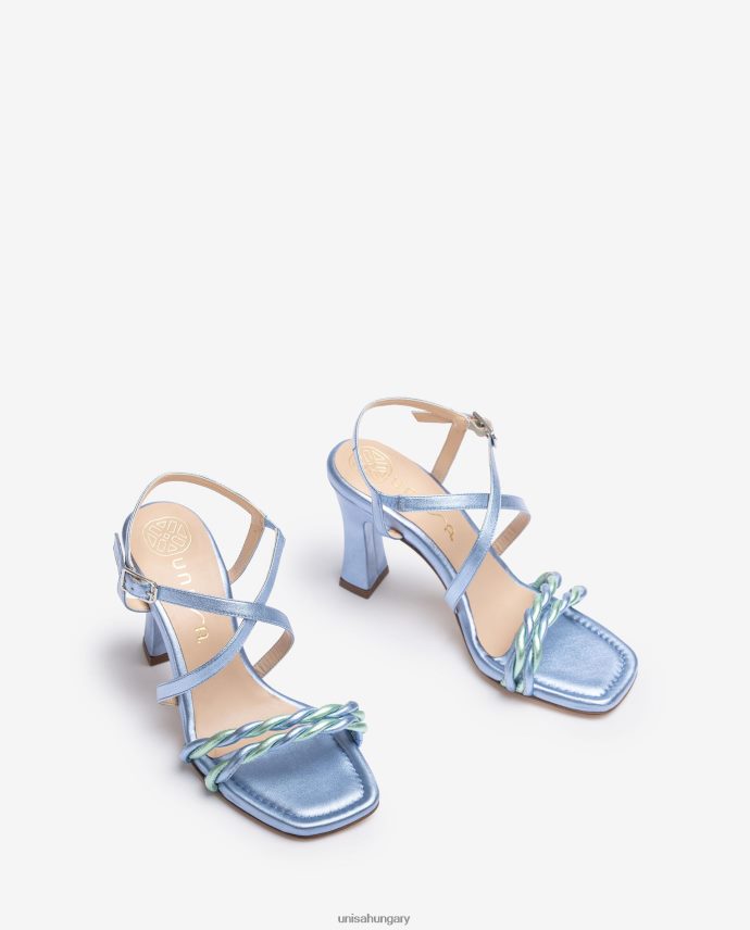 Unisa fém pántos szandál nők J4PJX0258 kék