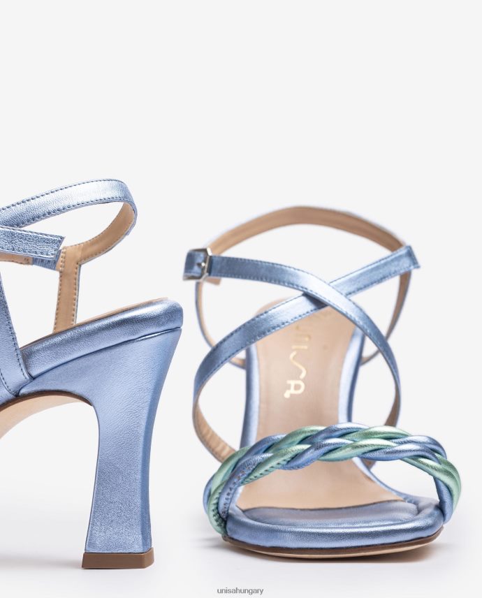 Unisa fém pántos szandál nők J4PJX0258 kék