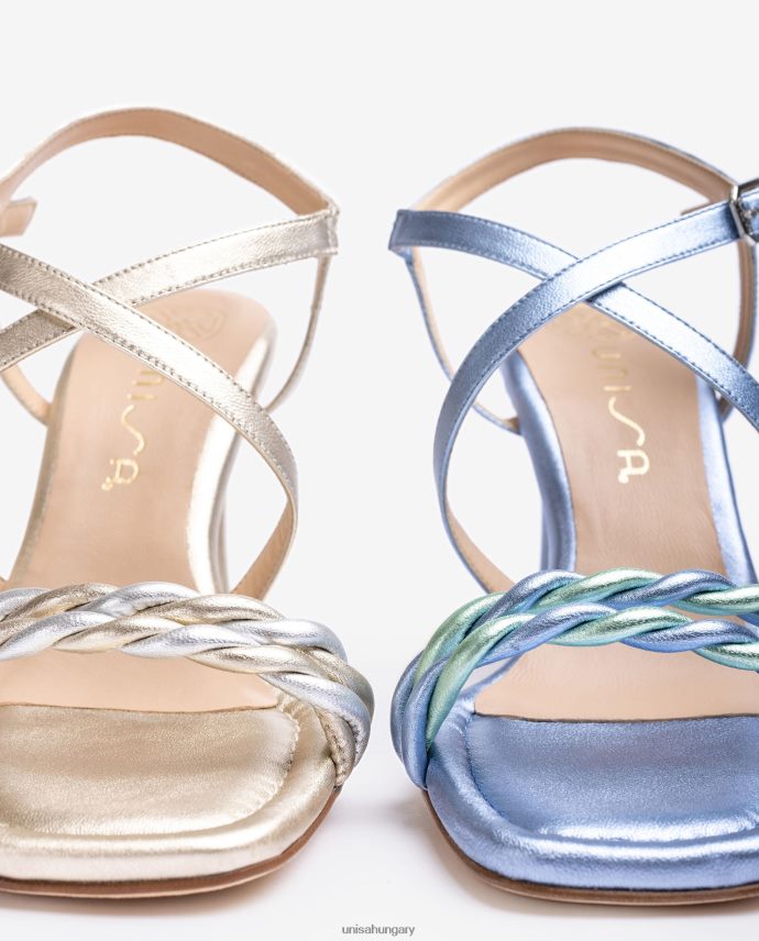 Unisa fém pántos szandál nők J4PJX0258 kék