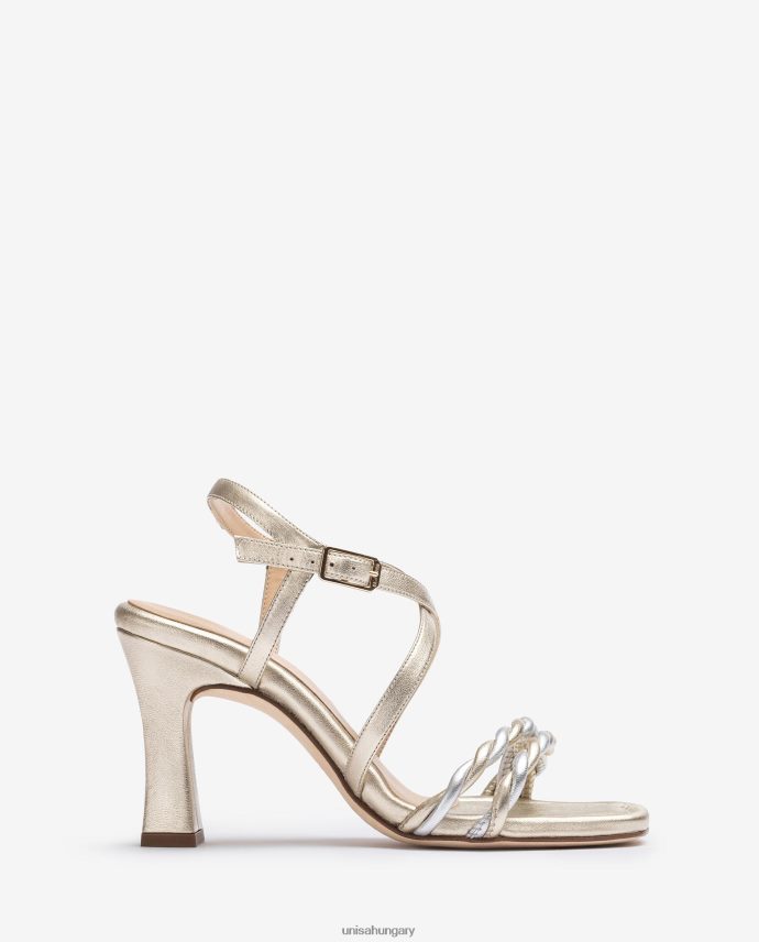 Unisa fém pántos szandál nők J4PJX0259 Arany